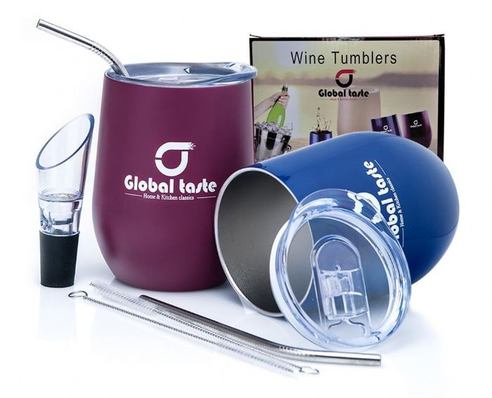 Wine tumblers set
