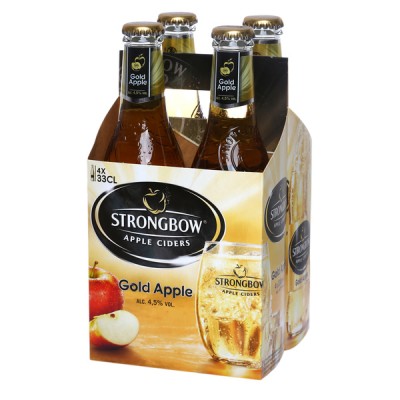 רביעיה סיידר סטרונגבואו תפוחים 330 מ"ל / Strongbow