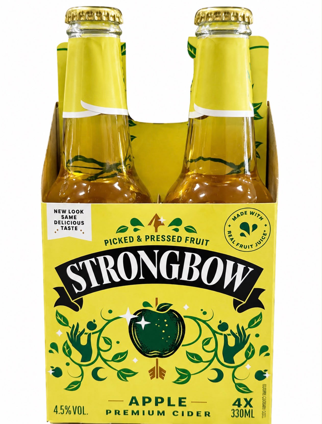 רביעיה סיידר סטרונגבואו תפוחים 330 מ"ל / Strongbow